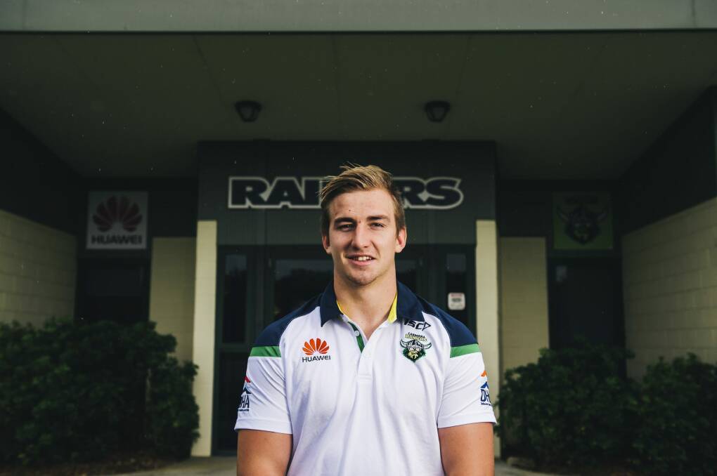 Young gun Lachlan Croker has signed a deal to stay at the Raiders until 2017. Photo: Rohan Thomson