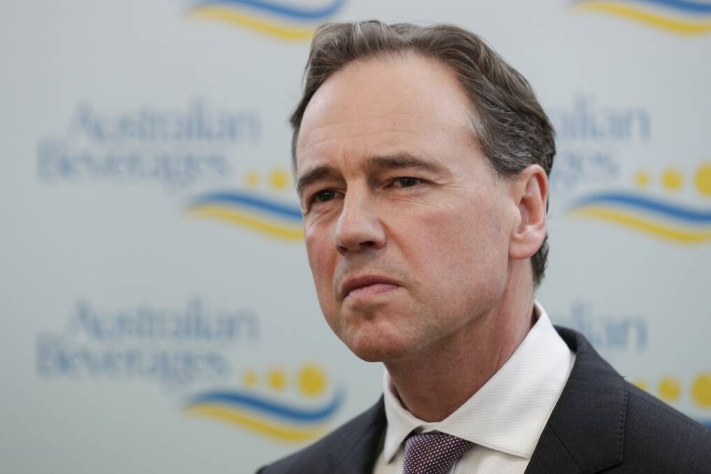 Health Minister Greg Hunt has assured the public about security of My Health Record. Photo: Alex Ellinghausen