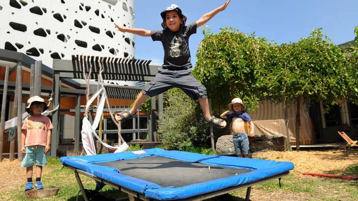 Risky business: At least 8 children a day are injured on trampolines. Photo: Mal Fairclough
