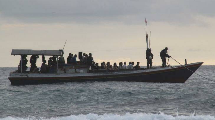 An asylum seeker boat in a file picture.