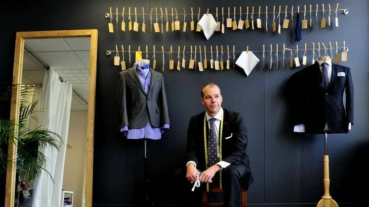 Designer Pip Morgan of Braddon Tailors will be showcasing its collection in this years Fashfest. Photo: Melissa Adams