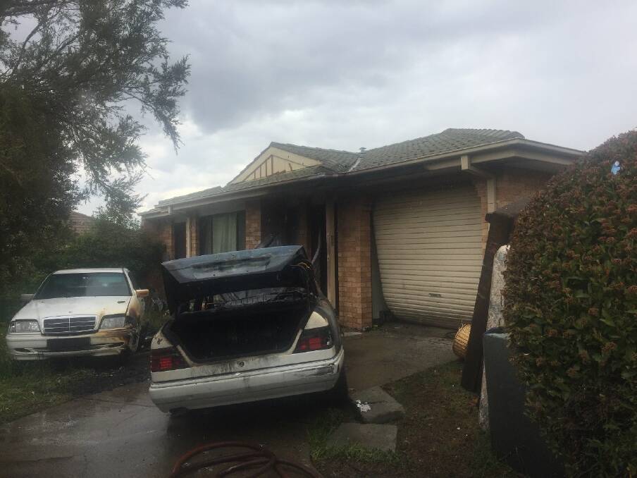 Ngunnawal house damaged by house fire Photo: Supplied 