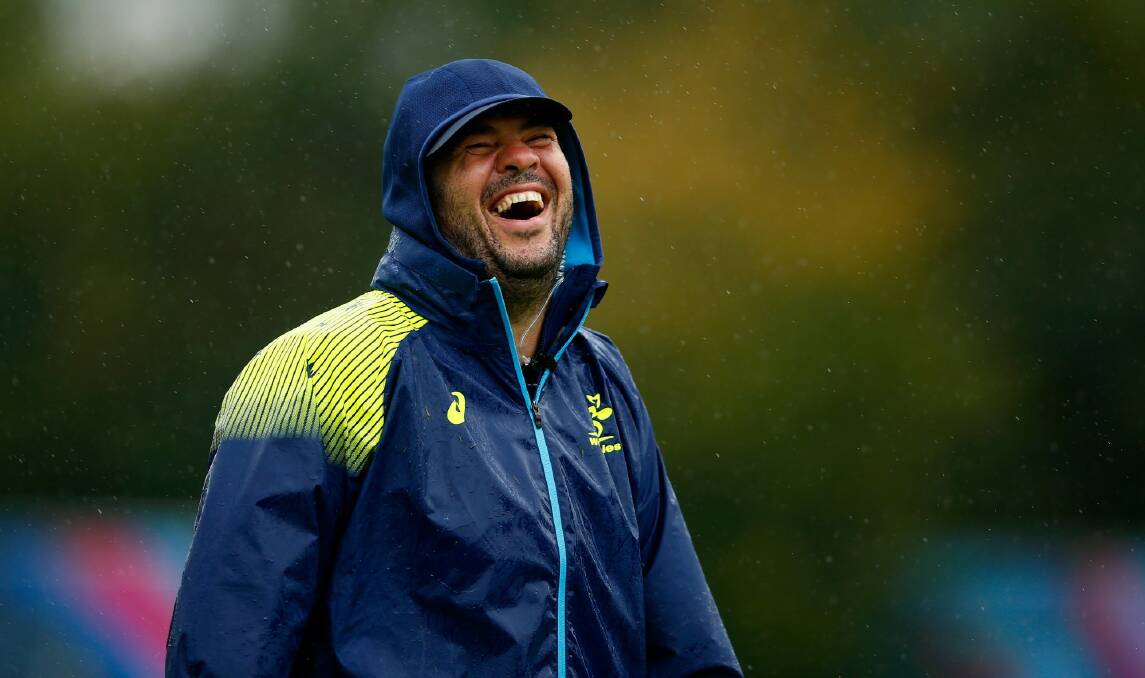 "I'm not worried about it. We're not really sure what we're doing so I don't think they'll be able to pick it up either": Wallabies coach Michael Cheika. Photo: Getty Images