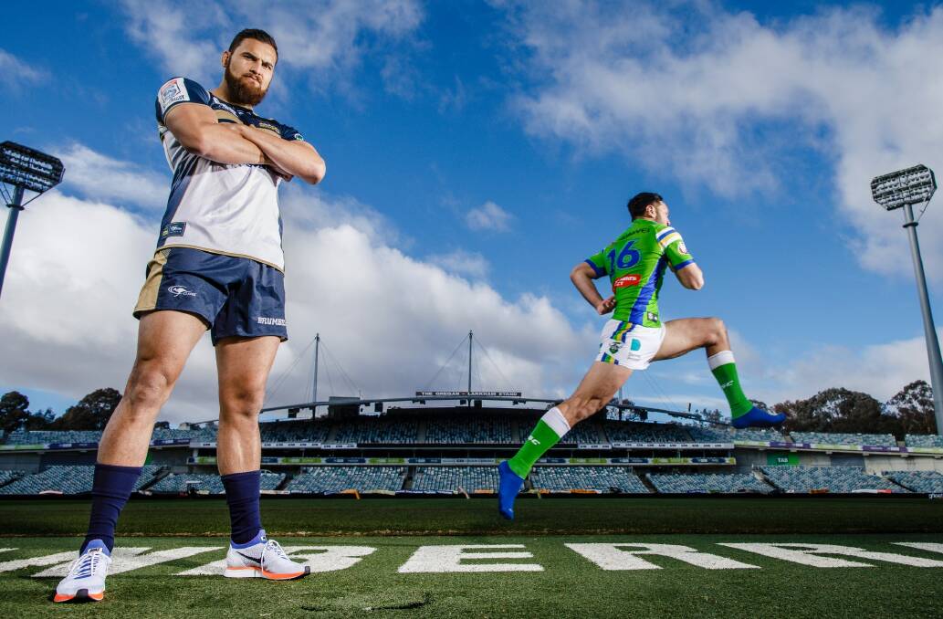 The Brumbies and Raiders will play their first home games less than 24 hours apart next year. Photo: Sitthixay Ditthavong