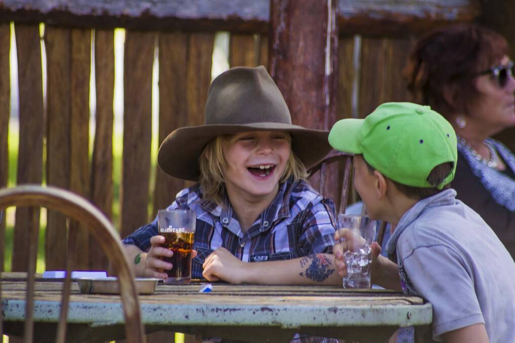 Tracey Meusberger's picture of young Aussie mates on Australia Day. Photo: Tracey Meusberger