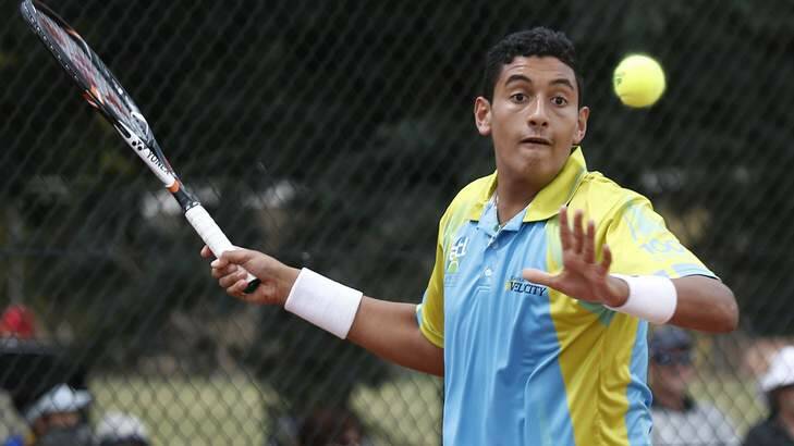 Nick Kyrgios is set to be promoted to the world?s No.1 junior ranking. Photo: Jeffrey Chan