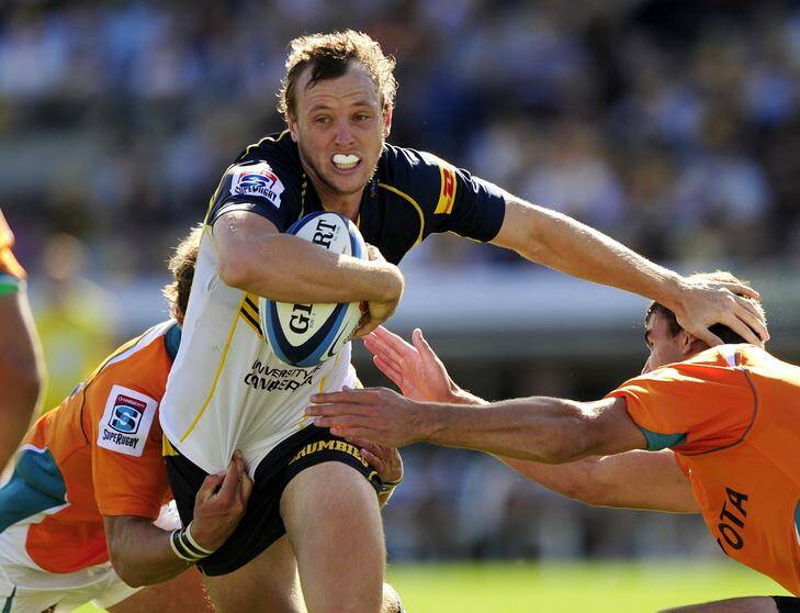The ACT Brumbies want the ARU to relax its extended player squad rules, which could force them to drop in-form fullback Jesse Mogg in the coming weeks. Photo: Stuart Walmsley
