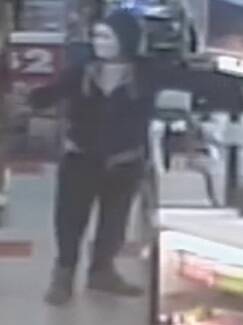 CCTV footage of the robbery on Friday night. Photo: Supplied