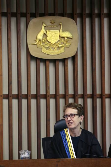 ACT Supreme Court Chief Justice Helen Murrell wants a new crest developed that represents the judicial arm of government. Photo: Jeffrey Chan