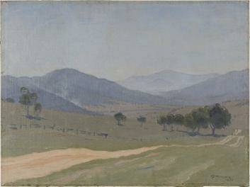 Mystery: Elioth Gruner's Untitled (Landscape) 1930, which was recently bought by the Canberra Museum and Gallery. Photo: Supplied