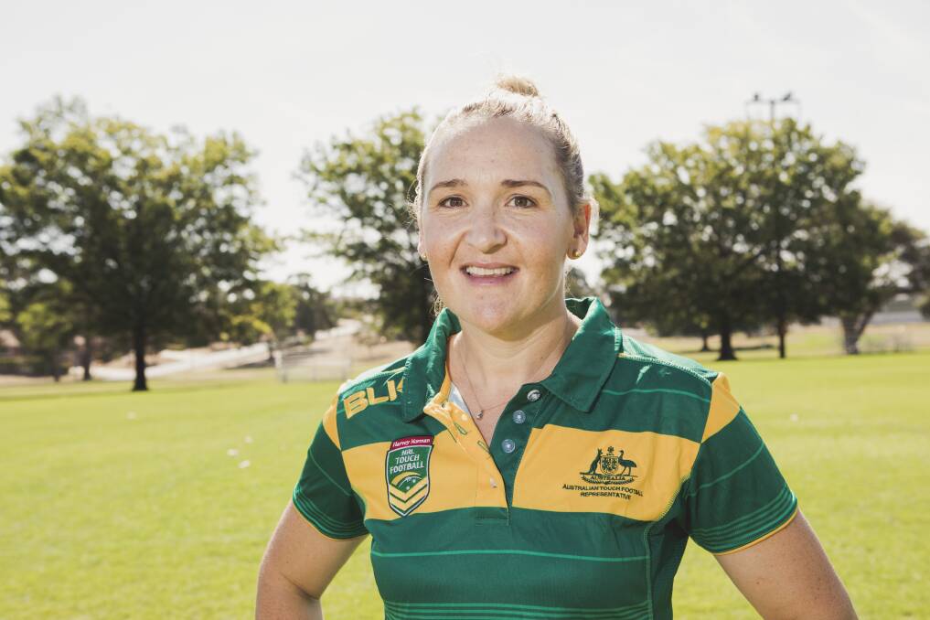 Former Wallaroos winger Kristy Giteau will play at her first touch football World Cup in April. Photo: Jamila Toderas