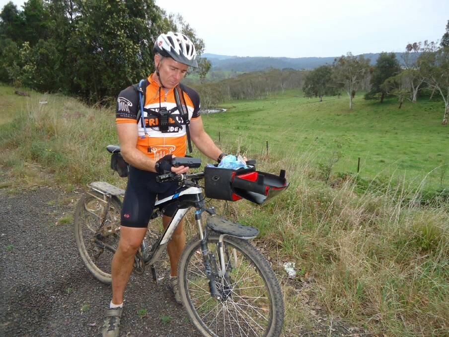 Former ACT Brumbies coach Andy Friend on his ride from Cooktown to Canberra.   Photo: Chris Dutton
