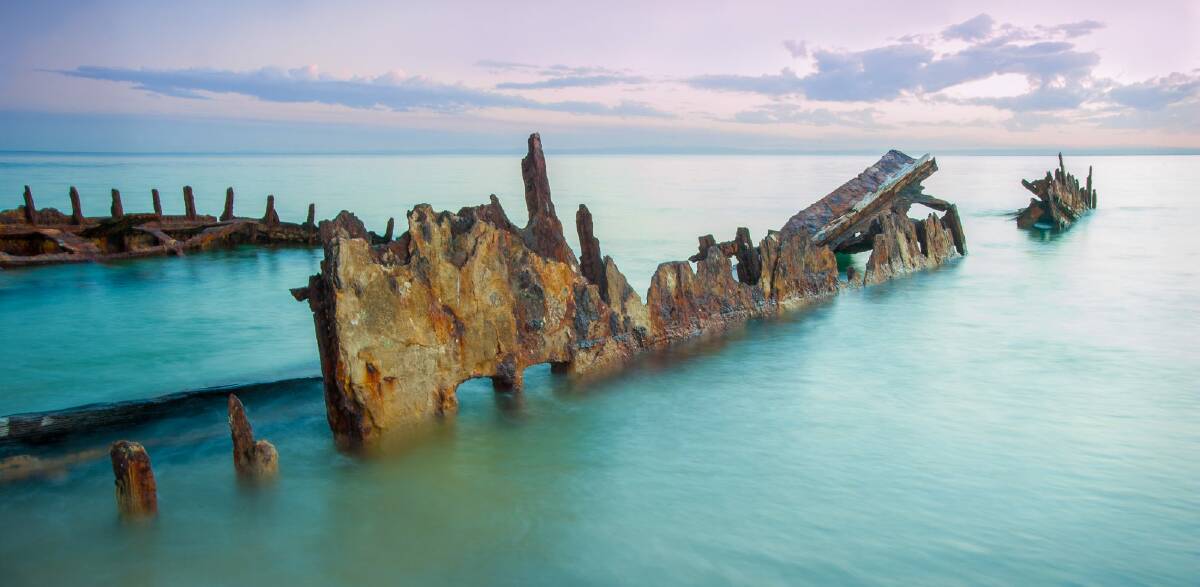 "The wreck was photographed at Moreton Island, Queensland. Its jagged edges are a reminder of the wrath of the sea.'' Photo: Sam Nerrie Photography