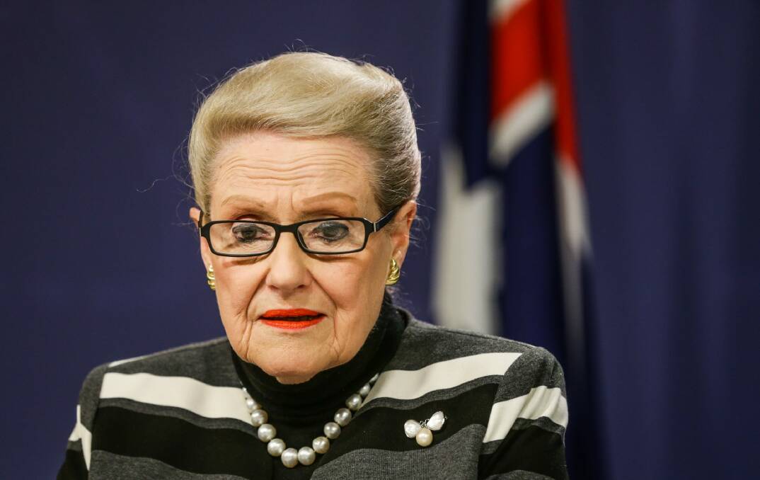 A history of perks: then speaker Bronwyn Bishop was forced to resign in 2015 after her dubious spending on helicopter flights was exposed. Photo: Dallas Kilponen