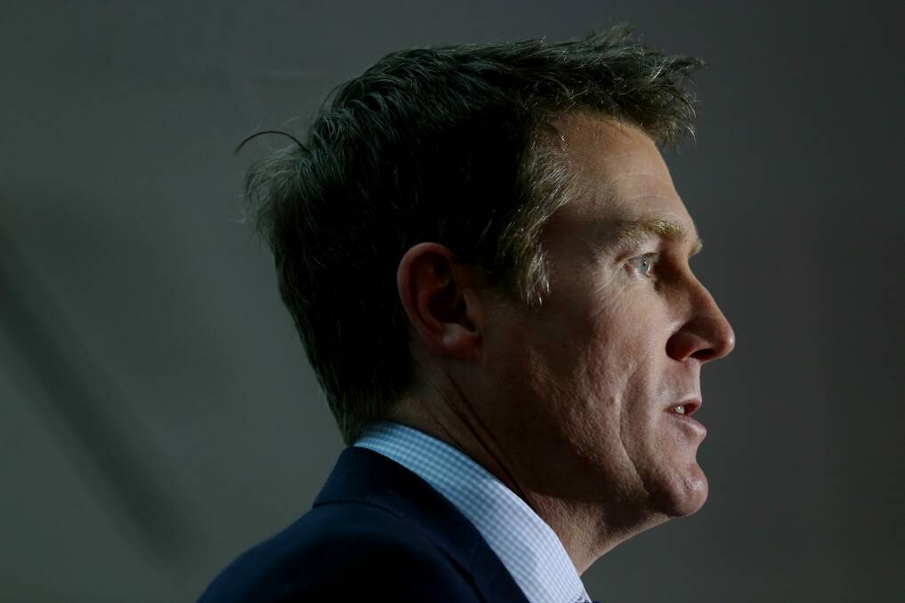 Attorney-General Christian Porter says Ms Lamb must be referred to the High Court. Photo: Alex Ellinghausen