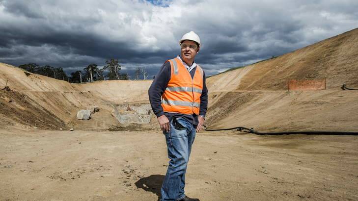 Major contractor, Andy Divall, in the box cut at the mine, where they will soon begin tunnelling. Photo: Rohan Thomson