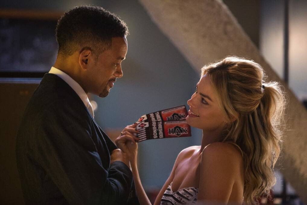 Plenty of laughs: Will Smith and Margot Robbie in Focus. Photo: Supplied