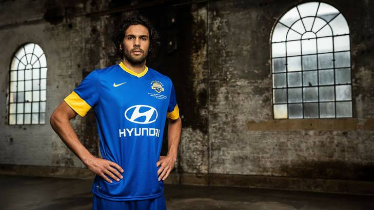 Nikolai Topor-Stanley poses during the A-League All Stars jersey launch at Carriageworks on June 25, 2013 in Sydney, Australia. Photo: Getty Images