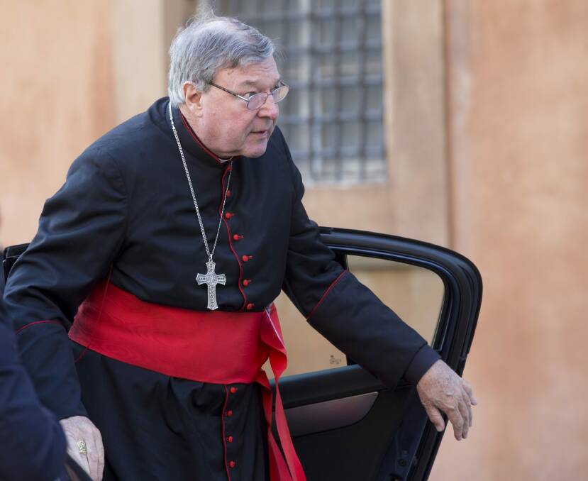 Cardinal Pell at the Vatican. Photo: AP