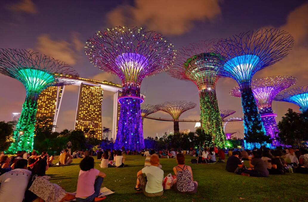 Singapore's landmark Gardens by the Bay park delivers a colourful show that appeals to all ages.