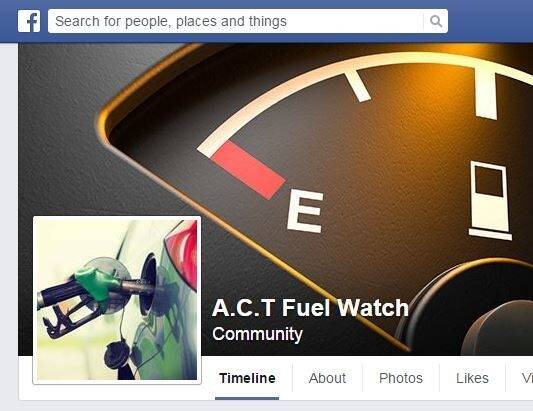 ACT Fuel Watch Facebook page
