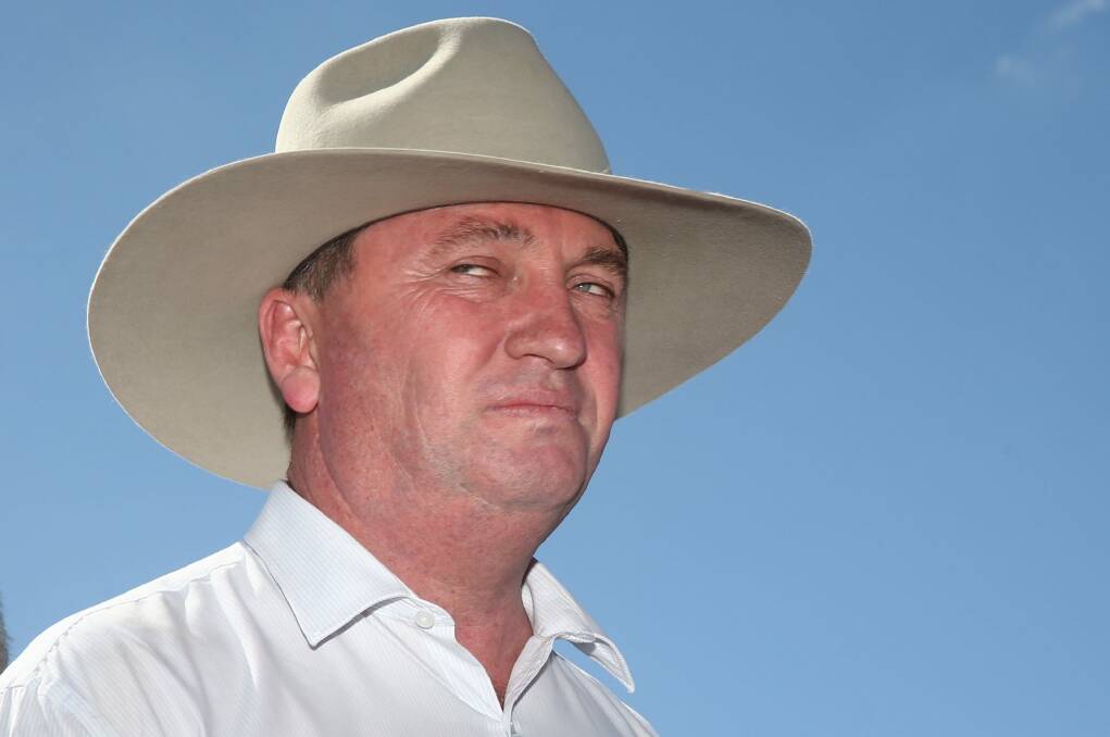 Deputy Prime Minister Barnaby Joyce consulted Facebook for fashion advice. Photo: Andrew Meares