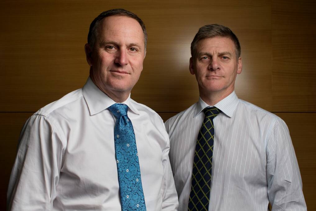 Formidable duo: New Zealand Prime Minister John Key and his deputy, Bill English. Photo: David White