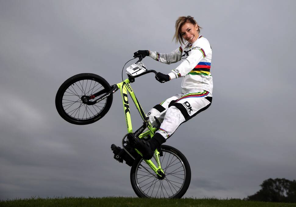 BMX star Caroline Buchanan wants to turn her projected silver medal into Olympic gold. Photo: Getty Images