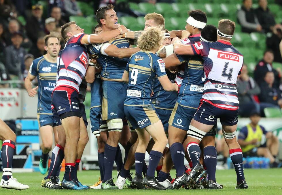 The Brumbies say they won't merge with the Melbourne Rebels. Photo: Scott Barbour