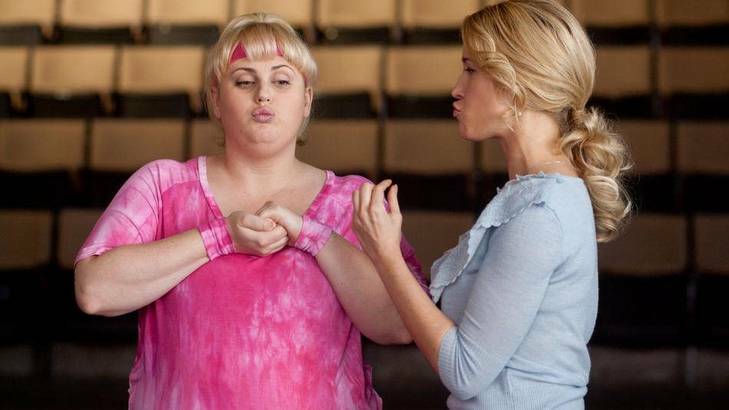 Rebel Wilson and Brittany Snow star in Pitch Perfect. Photo: supplied