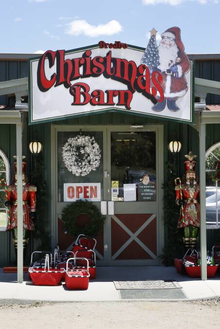 The de Smets have owned the Christmas Barn at Bredbo for 14 years, with customers each festive season swelling the population of the tiny village. Photo: Jeffrey Chan