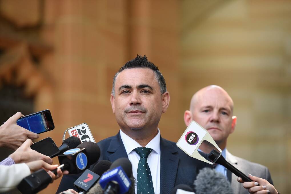 Deputy Premier John Barilaro has called for nuclear power to be considered as an energy source in future. Photo: Kate Geraghty