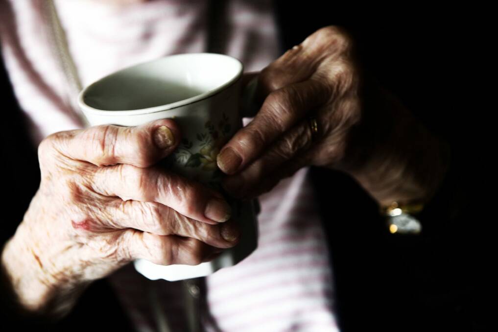 AGED BRW 080619 MELB PIC BY JESSICA SHAPIRO... GENERIC aged care, elderly, woman, retired, retirement, superannuation, nursing, care, home, future, past, history, old, frail, lonely, widow... FBM FIRST USE ONLY PLEASE!!! SPECIALX 86948 hold woman holding a coffee mug Photo: Jessica Shapiro
