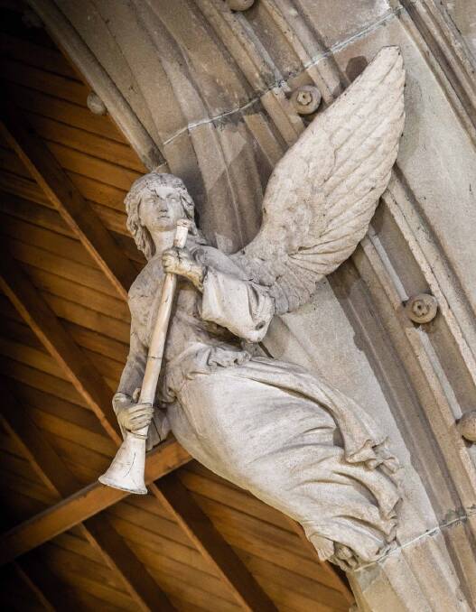 An angel at All Saints Anglican church. Photo: Todd Heather