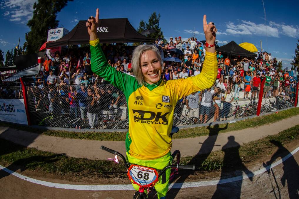 BMX champion Caroline Buchanan has been supported by ACTAS and the AIS. Photo: Craig Dutton