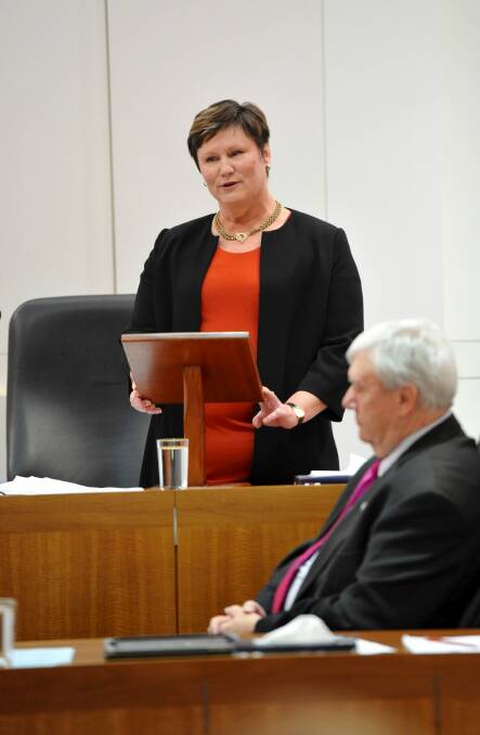 Nicole Lawder questioned whether Yvette Berry was asleep during the debate. Photo: Graham Tidy