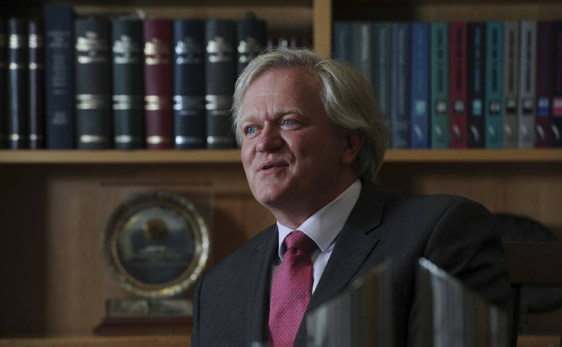 Vice-Chancellor Brian Schmidt says he is giving the search for a new head for the Australian National University's troubled School of Music his full attention. Photo: Graham Tidy