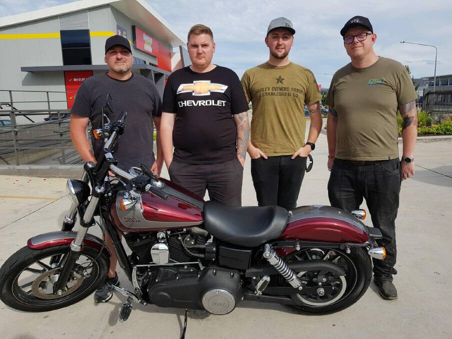 The group of car enthusiasts who helped negotiate a compromise with the government l-r Brad Crockford, Josh Summers, Jarryd Cook and Charlie Tizzard. Missing is Bennett Wood who took on much of the social media side of the campaign. Photo: Supplied