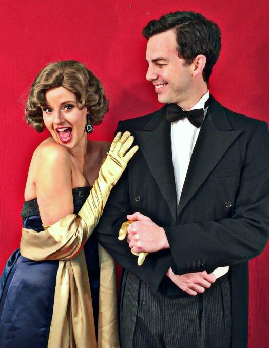 Vanessa de Jager as Fanny Brice and Joel Hutchings as Nick Arnstein in Funny Girl.  Photo: Garrick Smith and Vanessa de Jager.