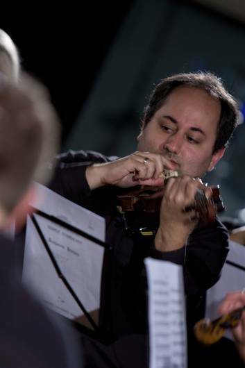 Australian Chamber Orchestra violinist Ilya Isakovich. <i>Photo: Global Sanctuary</i>