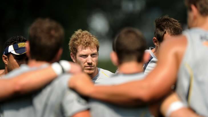 Band of brothers ... David Pocock and his Brumbies teammates at training this week. Photo: Colleen Petch