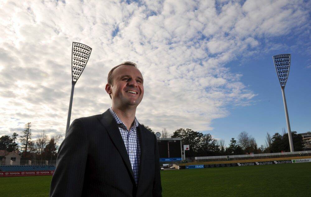 Unfazed: Chief Minister Andrew Barr has issued a statement on the appointment of Tony Hodges. Photo: Graham Tidy