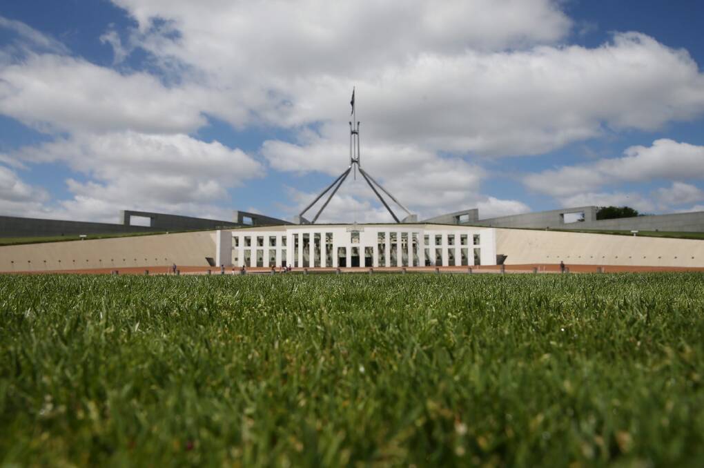 Parliament House uses thousands of kilolitres in water each year.  Photo: Andrew Meares