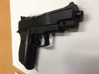 Modified BB pellet gun seized in Banks on July 7, 2015. Photo: ACT Policing