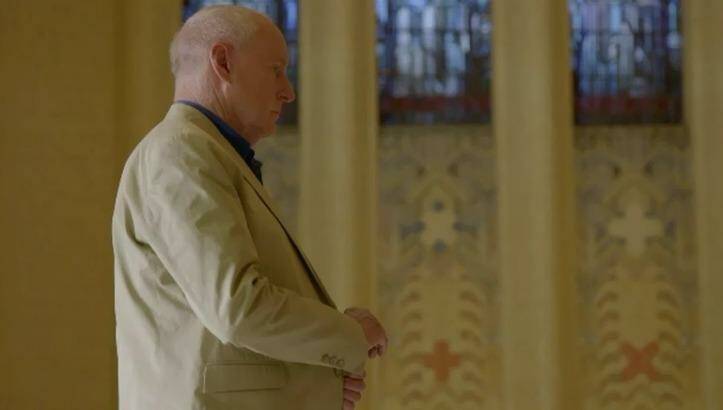 A screen grab from "Home and Away", with Alf (played by Ray Meagher) at the Australian War Memorial. Photo: Prime