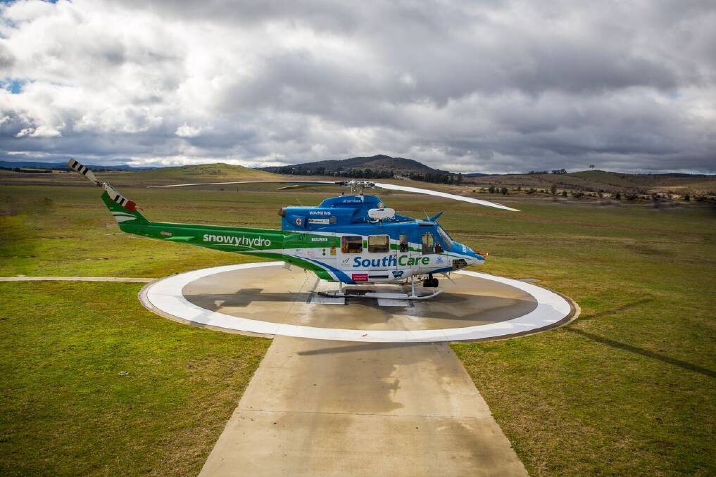 The ACT's Snowy Hydro SouthCare rescue helicopter is entirely government-funded. Photo: Supplied