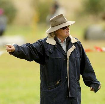 Professional instructor Fiona Gruen from Hall runs the showjumping at a Zone 16 State camp at Bungendore Showground. Photo: Stuart Walmsley