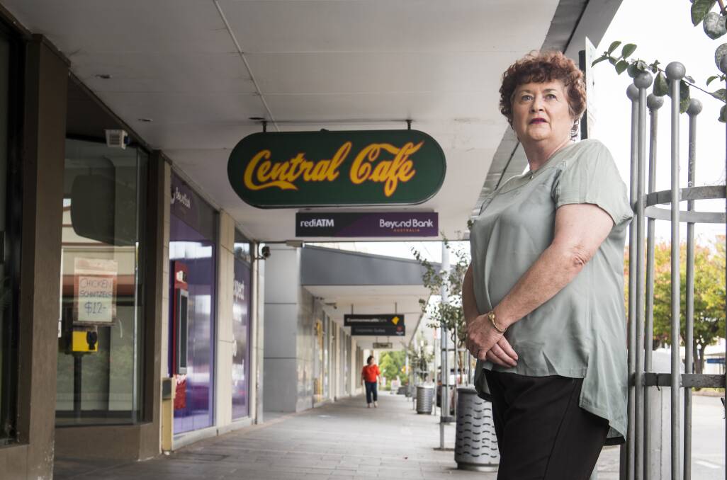 Sue Whelan OAM, chair of southern region Business Enterprise Centre, was sad to hear of the Central Cafe's closure. Photo: Elesa Kurtz