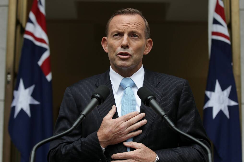 Prime Minister Tony Abbott: "We want to look at really lifting our game when it comes to dealing with the scourge of domestic violence." Photo: Alex Ellinghausen