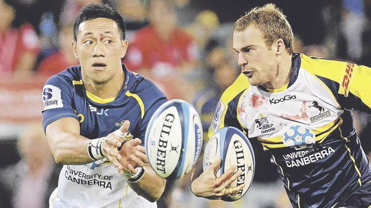 Christian Lealiifano and Pat McCabe. Photo: Digitally altered by Marco Mana